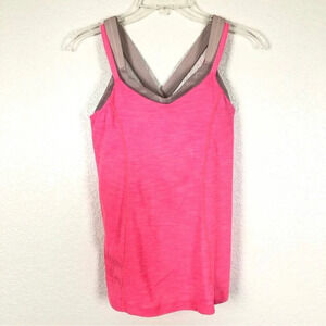 Lululemon Pink Nude Run For Gold Tank Top size 6